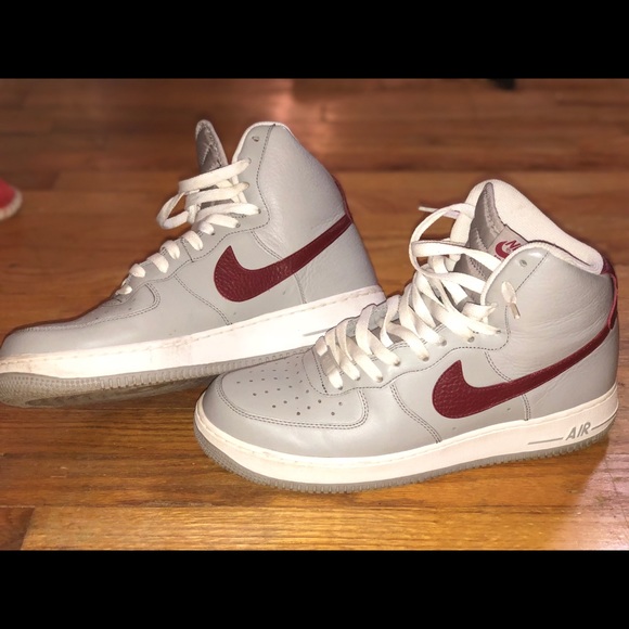 nike air force 1 high maroon